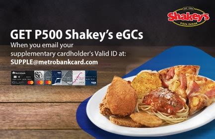 Get PHP 500 Shakey's eGCs .